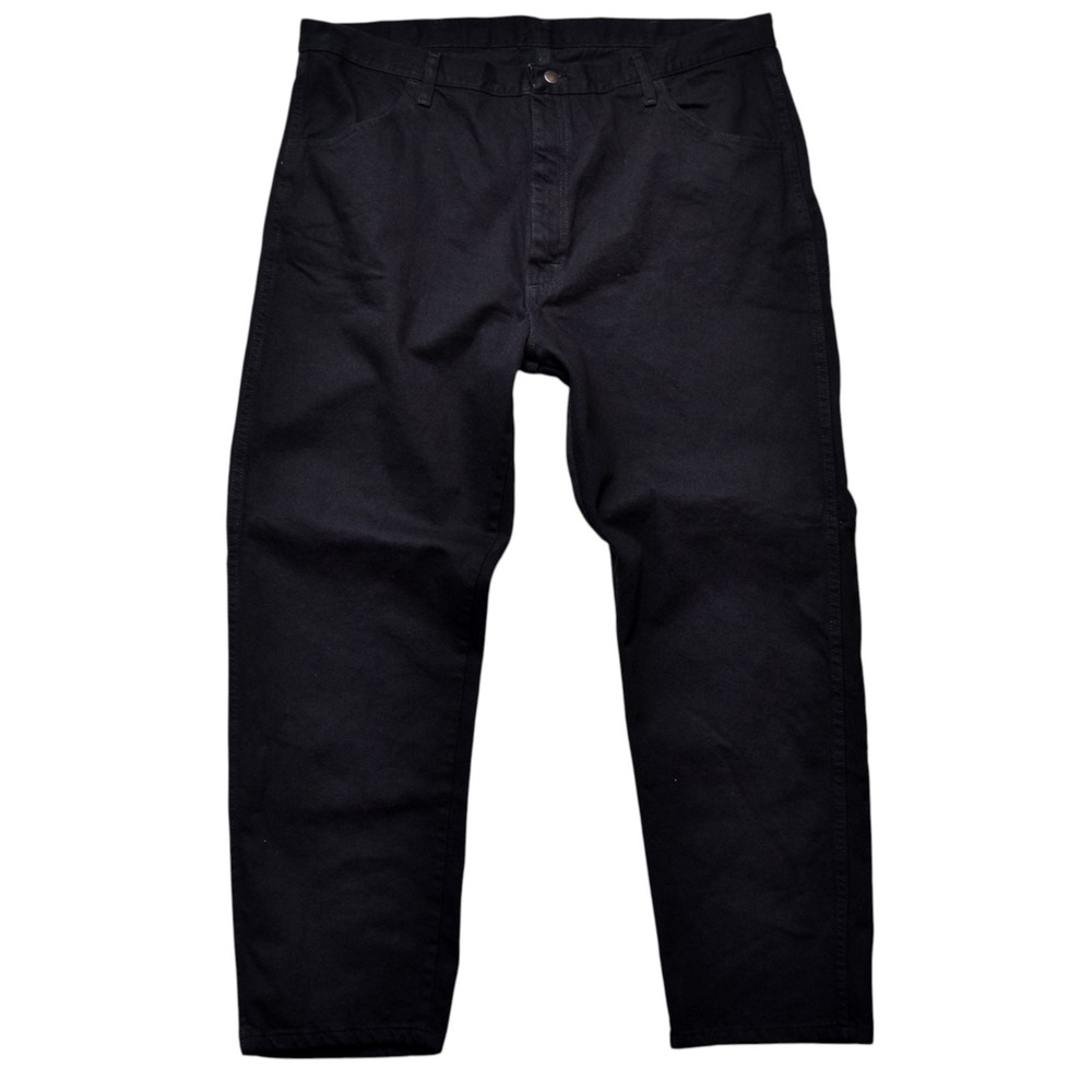 Rustler Mens Jeans 42x30 Black Denim Regular Fit Straight Leg NWT Heavy Workwear